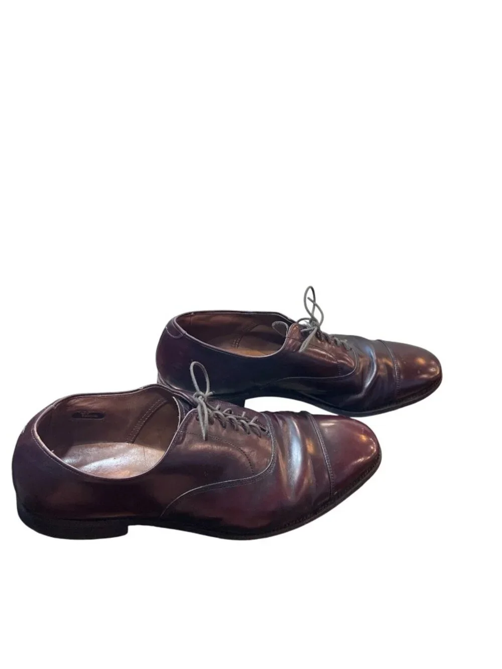 Allen Edmonds Park Avenue mens brown leather cap oxfords shoes sz 12D SKU 10458